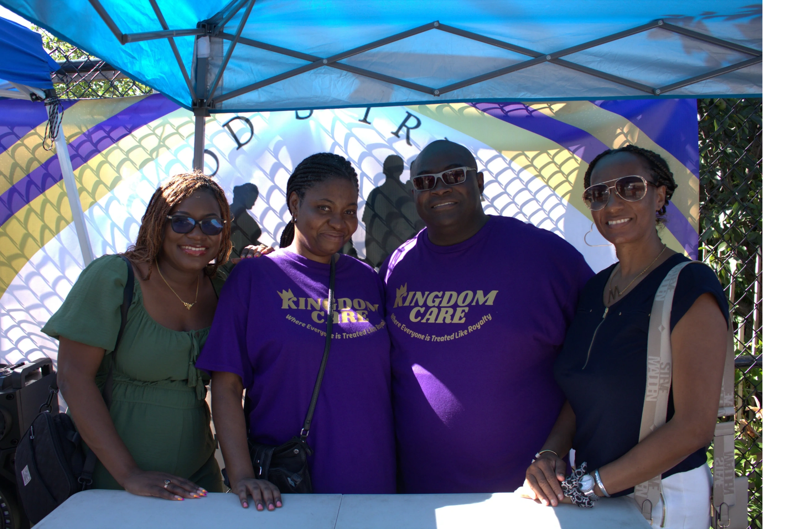 Volunteers serving the community